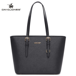 David Jones Paris women tote bag pu leather female crossbody bag large lady handbag
