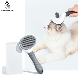 Pet Grooming Brush Comb Grooming Hair Remove Auto Clean Cat Brush Dog Brush Sikat Kuching Fesyen