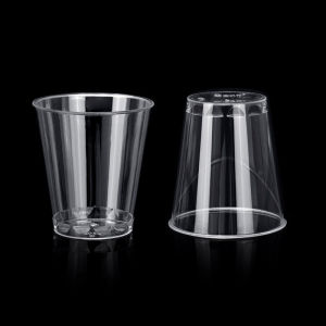50pcs Plastic Shot Glass Disposable Cups Clear Mousse Mini Cups Clear Party Wedding Jelly Dessert Cups 50ml