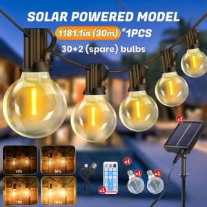 Outdoor LED Decorative Bubble Lights Tali lampu hiasan bola kristal Crystal ball solar light string