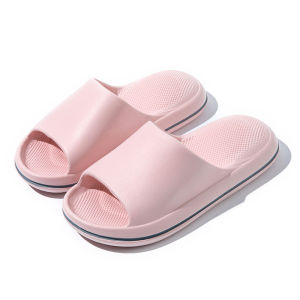 [Free Shipping] Summer Bathroom Slippers Non-Slip Simple And Comfortable Suitable For Both Indoor And Outdoor Wear Thick-Soled Slippers For Men And Women For Indoor Use