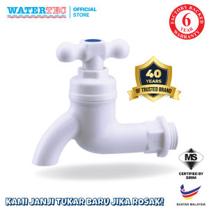 Watertec Bib Tap T801B T Handle White Plastic Bathroom Taps Faucet Kepala Paip Putih Plastic Original Watertec Malaysia Official Store