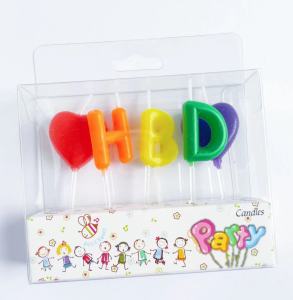 DINOSO Lilin Ulang Tahun Tulisan HBD Love Pastel Warna Warni / Candle Birthday Alphabet / Lilin Bentuk Huruf Love Warna Warni Untuk Hiasan Kue Ulang Tahun