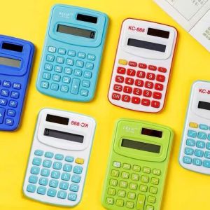 Mini electronic calculator 8 digits displaymini calculator for studentssolar/batteryschool/office suppliescalculators