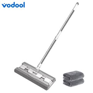 VODOOL Modern Flat Mop with Multi-Layer Microfiber Pads and Ergonomic Grip for Effortless Floor Maintenance at Home and Work