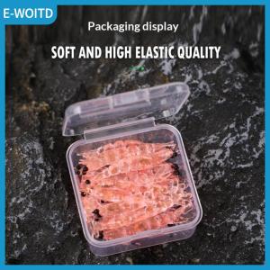 【E-WOITD】 20PCS Mini Soft Worm Shrimp Fishing Lure 0.4g 40mm Artificial Baits Bass Silicone Fishing Tackle