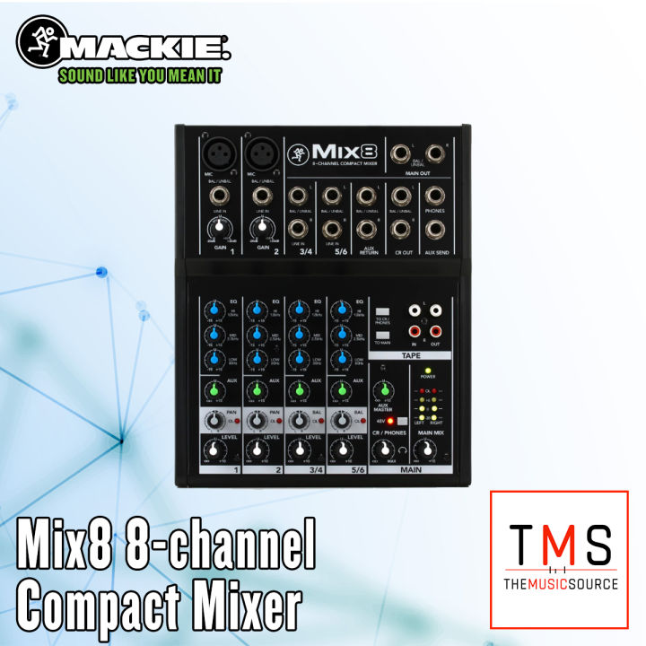 Model 8 Mix Mackie Mix8, 8 Channel Compact Mixer | Lazada PH