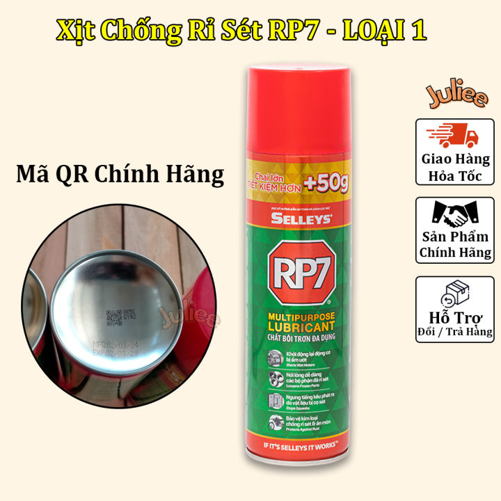 Chai Xịt Chống Rỉ Sét Bôi Trơn RP7 Chính Hãng Có MÃ QR 175G - Xịt Chống ...