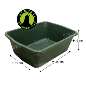 SEMPATI Baskom Pasir Kucing Tempat Poop Pup Hewan Bak Pasir Plastik Tebal Tempat Kotoran Anjing Anabul Kitten Cat Litter Box Ukuran Kecil Small Size