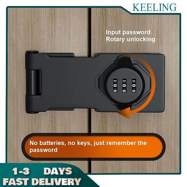 Keyless Combination Burglar Lock Password Unlock Double Opening Digital