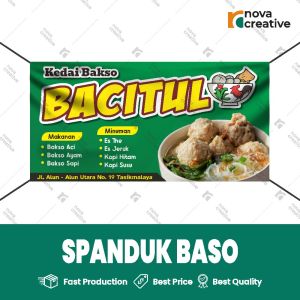 Print Spanduk Baso Bacitul Baligho Print Banner Free Design