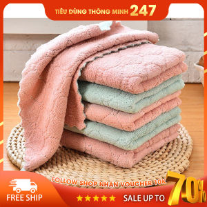 Khăn lau 2 mặt siêu thấm- Khăn lau không phai màu không rụng sợi- nhanh khô- Khăn lau bếp khăn lau kính lau bát lau tay