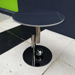 Luxury Side Table / Round Sintered Stone End Table- FRM2163