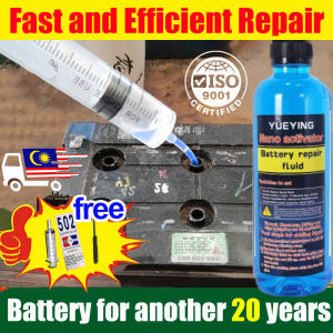 【Tesla R&D】Cecair pembaikan bateri Battery repair fluid quickly improves battery performance 500ML car battery water repair kit repair rate up to 99% car battery water repair kit battery acid repair kit