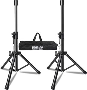 LZD Speaker Stand，Height Adjustable Speaker Tripod Stand Lightweight Speaker Stands Pair 35mm patible Insert Support 33 LB with Storage Bag