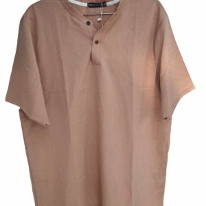 Áo Đũi Nam Cổ V Tay Ngắn TRAZ Chất Liệu Đũi Mềm Mịn Mát Nhẹ Thoáng Mặc Như Không Mặc