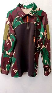 kaos bdu scuba spandex kaos tactical bdu t-shirt scuba spandex lengan panjang hitam loreng tni malvinas