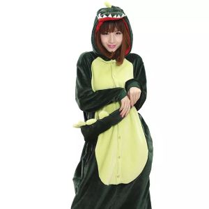 Dinosaur Pajama Adult Kigurumi Onesie Women Animal Cosplay Suit Homewear Women Sleepwear