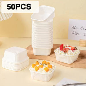 Square Paper Cupcake Baking Liner Baking Muffin Box Cup Case Kitchen Wedding Party Cake Decoration