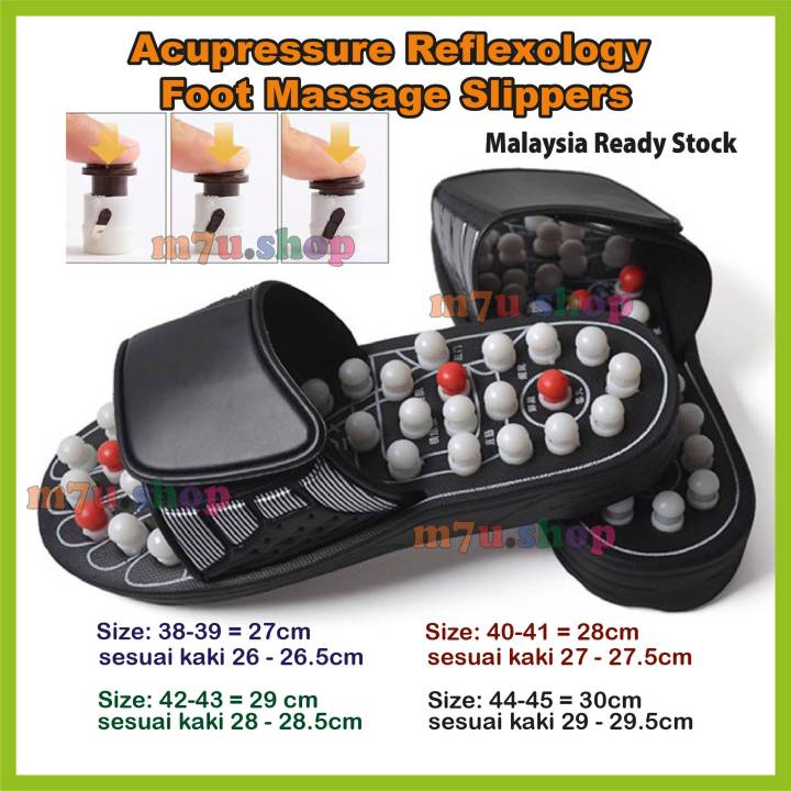 Acupressure reflexology foot healthy massage slippers Lazada
