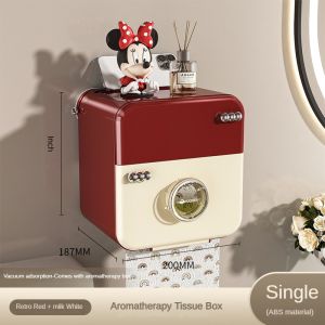 I know Retro Wall-Mounted Toilet Paper Holder with Suction Cup - ABS Material No Drilling Required for Bathroom & Washroom Use