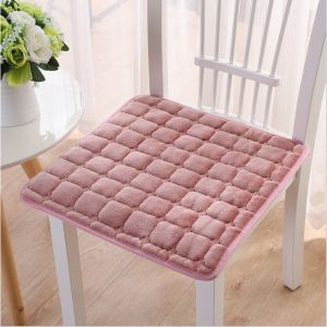 1PCS Chair Cushion Durable Square Thick non-slip Velvet Seat Cushion Warm-keeping Comfort Dining Seat Pad