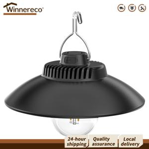 【Winnereco】 Outdoor LED Camping Light Retro Design Rechargeable with Hook for Hiking Camping and Night Exploration