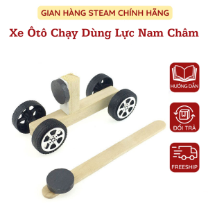Bộ Lắp Ráp Mô Hình Xe Ôtô Chạy Dùng Lực Đẩy Nam Châm Đồ Chơi Giáo Dục Stem Vật Lý