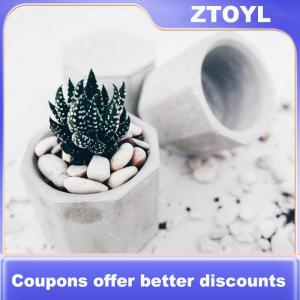【ZTOYL】 Geometric Silicone Pot Mold Clay Concrete Succulent Flower Cement Pot Cup Mold