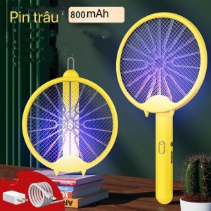 [Mẫu Mới 2023] Vợt Muỗi Thông Minh Gấp Gọn 2 Chế Độ Kiêm Đèn Bắt Muỗi Tự Động Ban Đêm 2 Lớp Lưới Bảo Vệ An Toàn