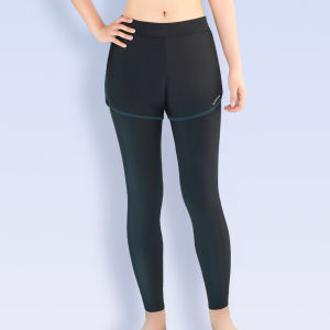 boteyuwa กางเกงว่ายน้ำขายาวผู้ชาย ผู้หญิง กันแดดกันUV มีเชือกผูกมีซับใน ใส่ว่ายน้ำออกกำลังกายได้หมด639