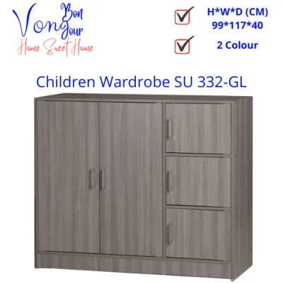 Von Bonjour 5 Doors Almari pakaian kanak-kanak/5 pintu children wardrobe cabinet Oxford almari baju budak ikea kayu pakaian