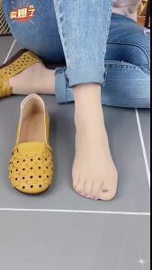 [Free Shipping] 2025 Summer New Style Soft Sole Soft Surface Versatile Casual Flat Sole Cowhide Sole Loafers For Women Breathable Hollow Out WomenS Flats
