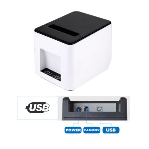 DRPDA T361U 80mm Thermal Receipt Printer Label Sticker Priting POS System Auto Cutter Restaurant Kitchen Cafe Usb Lan Network Bluetooth Wifi Lan Network
