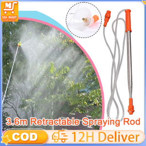 3.6m Retractable Spraying Rod Tree Pesticide Extension Bar for Pesticide Garden Watering