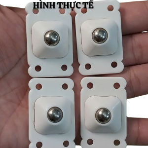 Bộ 4 bánh xe mini bi thép di chuyển thùng hộp xoay 360d- mẫu mới nhất