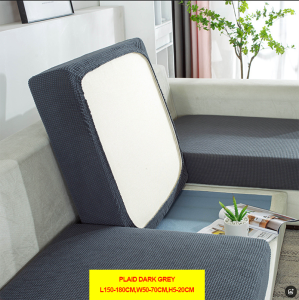 Elastic Stretchable Regular Large Size 1/2/3/4-seater L-shaped Suede Seat Solid Back Sofa Dust Cover