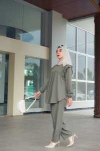 Setelan Wanita Crinkle Premium & Terbaru 2024