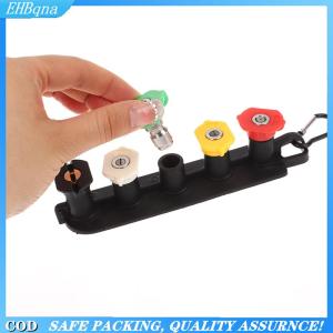 [COD] Multi Functional High Pressure Washer Tips Set With Nozzle Holder 5 7 Nozzle Tips 1 4 Inch Quick Connector DIY Accessories
