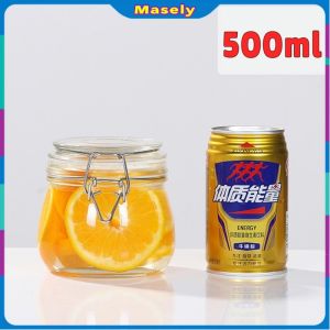 Masely Airtight Jar Glass Food Bottle Pickle Jar Honey Bottle Wine Kimchi Jar Small Household Storage Jar With Lid