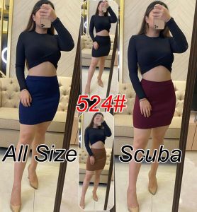 [VM] - Rok Mini Scuba Span Fashion / Rok Kantoran Pendek Polos / Rok Pesta 524# Jessicacollection