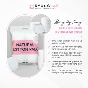 Bông Tẩy Trang Natural Cotton Pads Kyung Lab 120 miếng