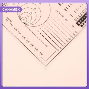 【CANAMEK】 1 2pcs Spot Gauge Comparison Card Ruler Point Dot Line Gauge Scratched Area Circle Ellipse Diameter Width Thickness Micrometer