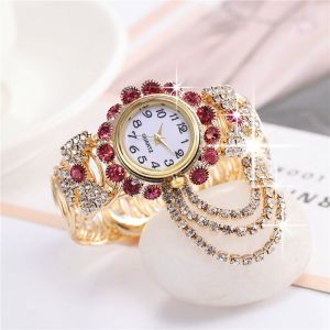 FashionkinianJW3 Jam Tangan Cantik Wanita Full Diamond Korean Style Anti Air Import Model Terbaru 2025 Tren Kekinian Bahan Stainless Steel Anti Luntur Karat Jam Tangan Gelang Cewek Remaja Jam Tangan Pesta Perempuan Dewasa Jam Tangan Wanita Simple Viral