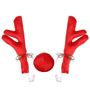 Christmas Reindeer Antlers for Car Decoration Car Truck Costume Car Supplies Xmas Gift