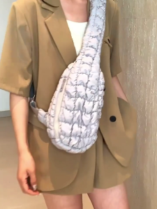 Túi đeo vai nam nữ vải nylon thường ngày Túi đeo ngực với ví đeo chéo túi lớn để hoạt động ngoài trời và mua sắm