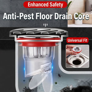 Magnetic Universal Floor Drain Core Fast Drainage Anti Odor Trap Pest Insect Stopper For Bathroom Sewer