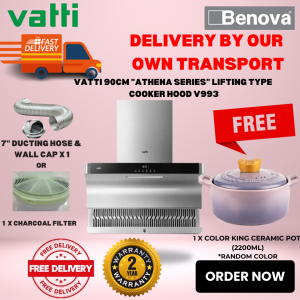 Vatti 90cm "Athena Series" Lifting Type Range Hood V993