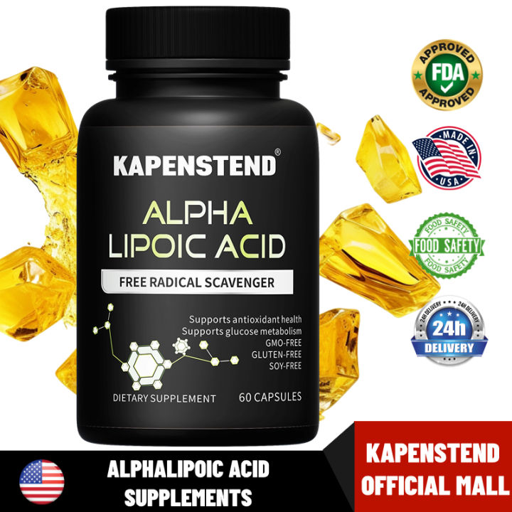 Alpha Lipoic Acid 600 mg Supports Antioxidant Health and Sugar
