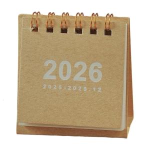 2026 Desk Calendar Twin-Coil Binding Tabletop Calendar 19 Month Runs from Jun 2025 to Dec 2026 For Daily Scheduling